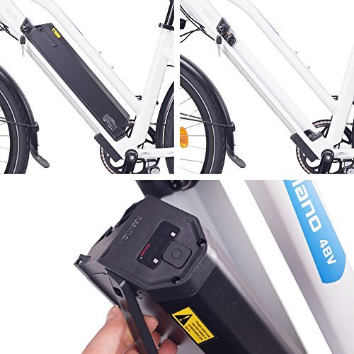 NCM Milano Electric bike battery pack NCM milano electric bike view of battery