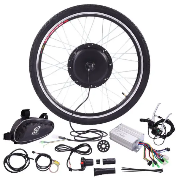 a typical 1000w electric bike conversion kit