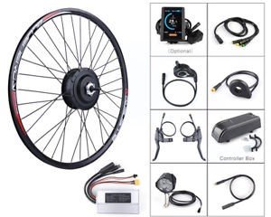 Kit de conversión de bicicleta eléctrica con motor de cubo con engranaje