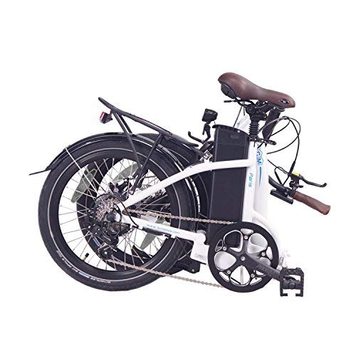 The NCM Paris folds nicely to a manageable size - it's a little bit heavy though! ncm paris electric bike fully folded