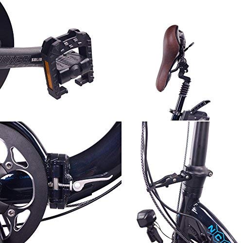 The process of folding this bike will be familiar to those who have owned any folding bike in the past ncm paris folding points