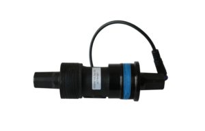 A torque sensing bottom bracket for use with a hub motor a torque sensing bottom bracket for ebike