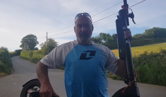 The Elka Model-T Pro E-scooter is a manageable weight
