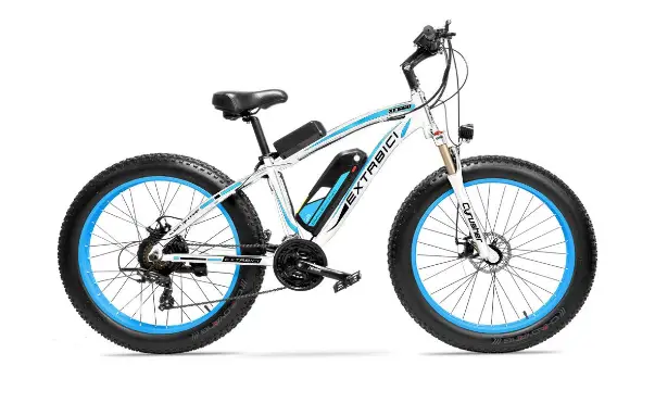 The Cyrusher XF660 is a nice looking ebike and is available in various different color schemes cyrusher xf660 electric fat bike in white