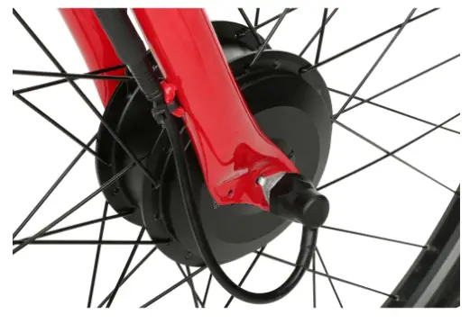 The Shengei 250w front hub motor is a proven and reliable electric motor shengei front electric hub motor on the apollo phaze electric bike
