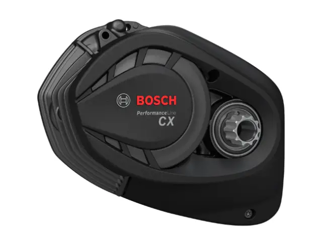 Bosch performance line cx motor som er montert på kona elektriske ute