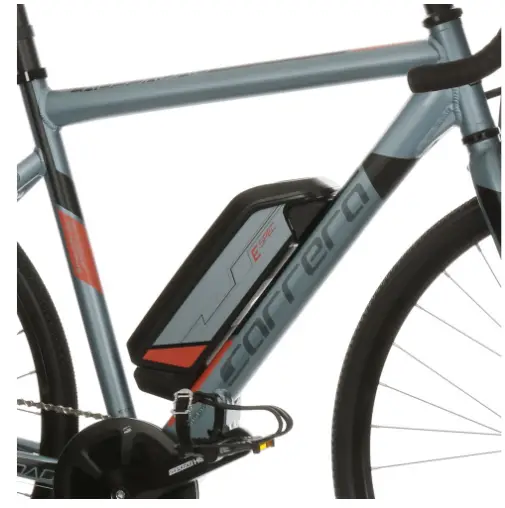 The 36v 9Ah battery can be removed and charged indoors carrera crossroad battery