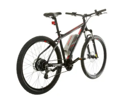 Carrera vendetta mountain bike elettrica vista posteriore