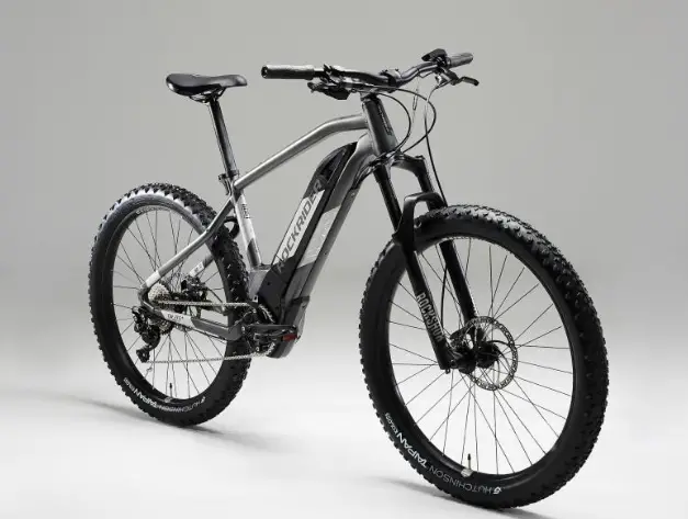 rockrider e-st 900 elektrische mountainbike vooraanzicht