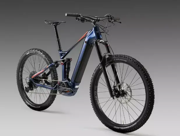 Decathlon stilus full suspension electric mountain bike