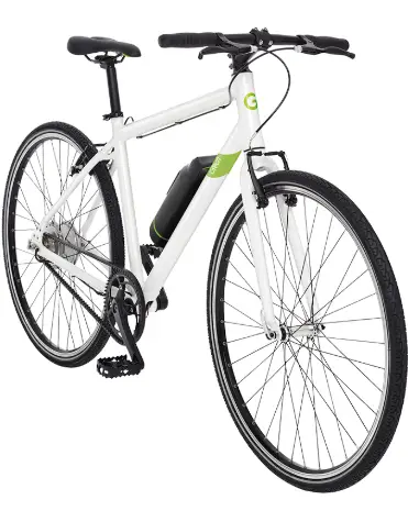 vista frontal de gtech híbrido esporte ebike