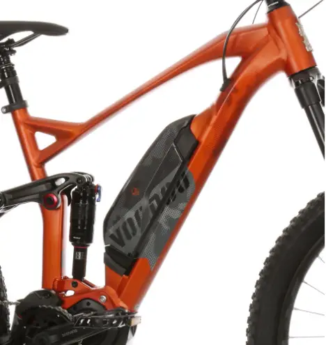 The 504Wh battery should give a range of between 30-60 miles (off-road) voodoo zobop e-shinano 504 watt hour battery
