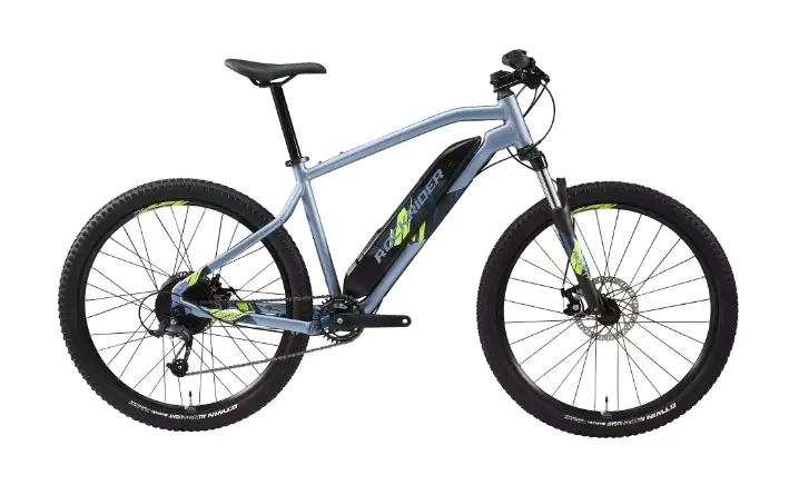 bicicleta de montaña eléctrica rockrider e-st100