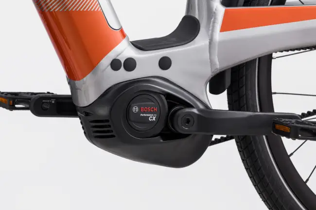 The latest 4th Generation Bosch Performance Line CX motor bosch cx 4th generation motor fitted to the cannondale mavaro