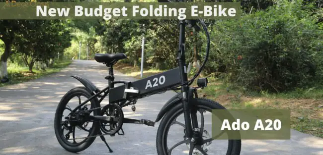 skladací elektrický bicykel ado a20