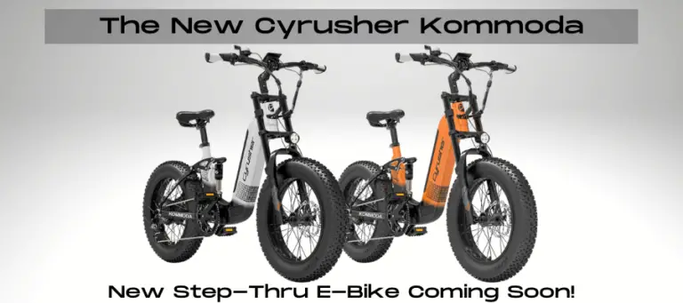 Vista previa de la bicicleta eléctrica Cyrusher Kommoda Step-Through Fat Tire