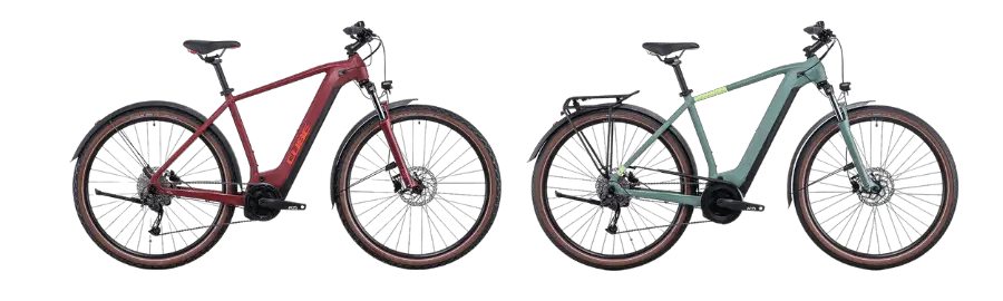 cube nuride vs cube touring hybrid one e bike