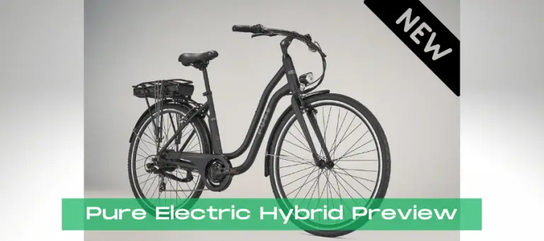 Vista previa de la bicicleta eléctrica híbrida Pure Free City