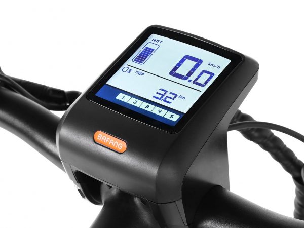 bafang-display gemonteerd op de eskute voyager pro