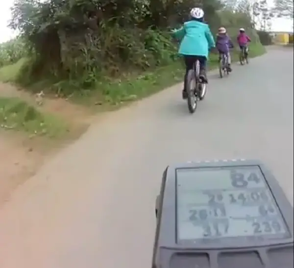 taking kids for a bike ride