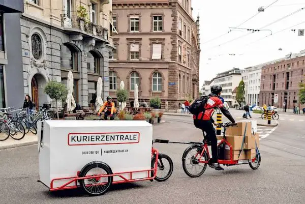 reboque de carga de bicicleta comercial