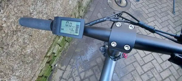 Recenze skládacího elektrokola Himo ZB20 Max 9 lcd displej himo zb20 500s