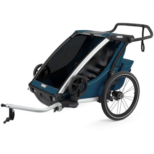 thule chariot cross double childs bike trailer