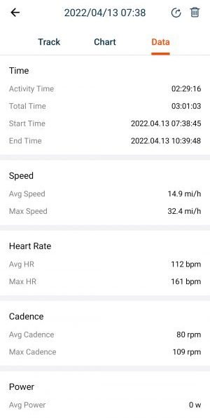 Coospo BC107 Review - Best Budget Bike Computer? 10 coospo app screenshot