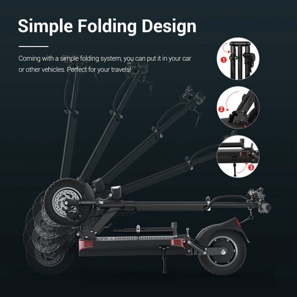 Eleglide D1 Electric Scooter (Tech Specs and Overview) 4 eleglide d1 electric scooter folded up