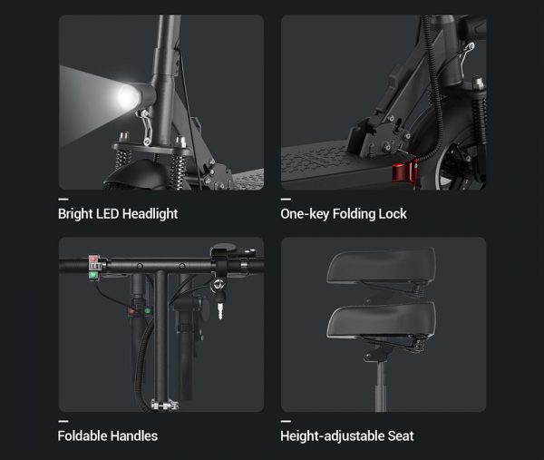 Eleglide D1 Electric Scooter (Tech Specs and Overview) 5 eleglide d1 e-scooter features