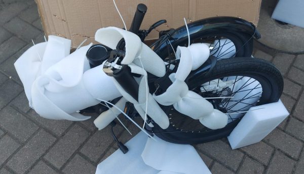 Pregled Morfuns Eole X - lahko zložljivo električno kolo 4 morfuns eole x pripravljen za sestavljanje