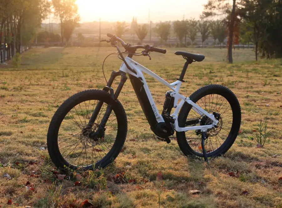 frey evolve full suspension electric mountain bike