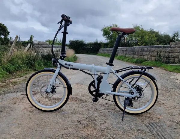 bicicleta eléctrica plegable compacta mycle