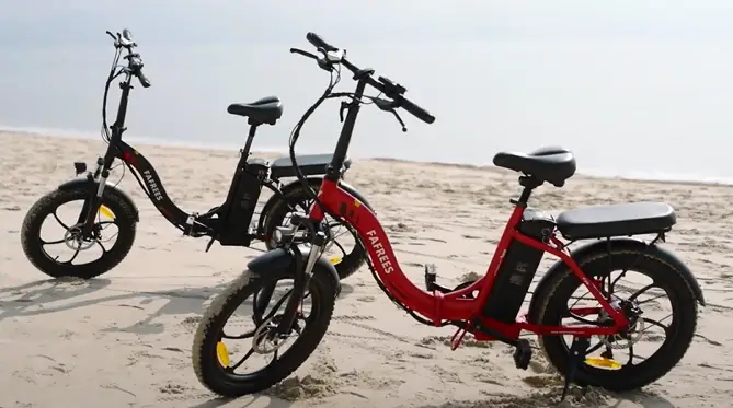 Fafrees F20 - Budget Folding E-Bike 7 fafrees f20 on beach