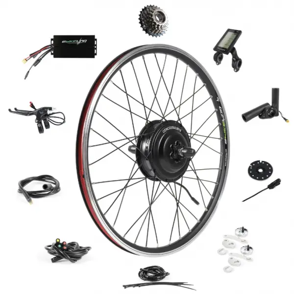 kit de conversão de bicicleta elétrica de roda dianteira ou traseira ebikeling 500w