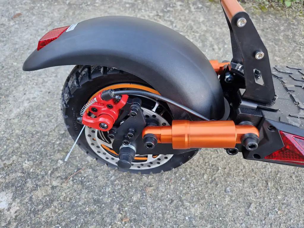 ienryrid e-scooter bagmotor og skivebremse