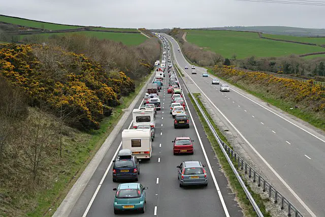 a30 trafikk i Cornwall