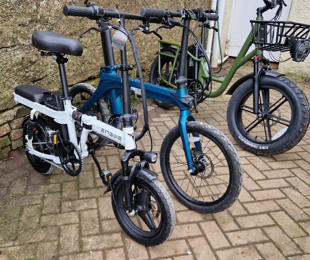 engwe t14 vergeleken met standaard opvouwbare e-bike