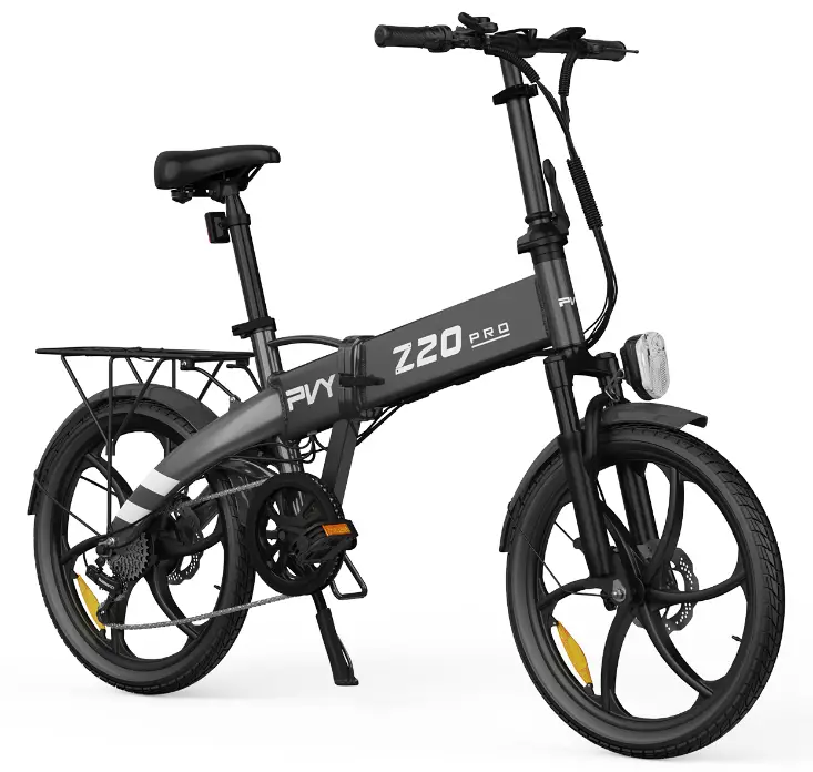 pvy z20 pro mejor bicicleta eléctrica plegable por menos de £ 1000