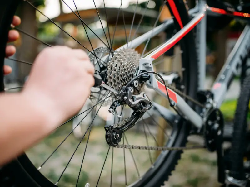 checking derailleur adjustment