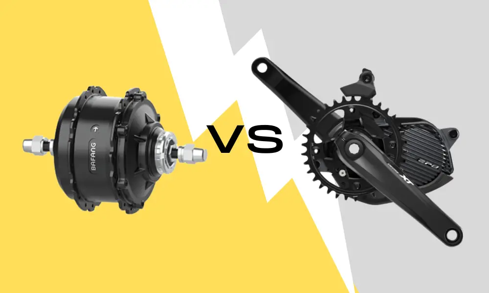 moteur de moyeu vs entraînement moyen