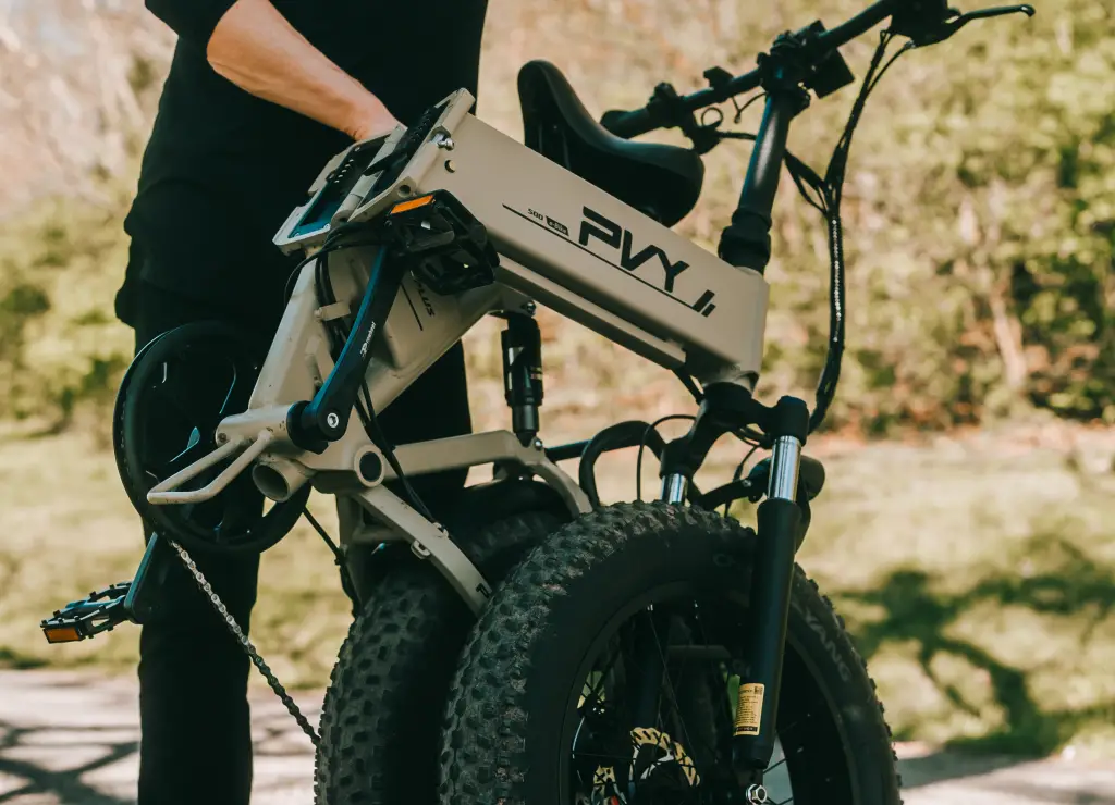 PVY Z20 Plus: New Folding E-Bike Launches on Indiegogo 5 pvy z20 plus folded up