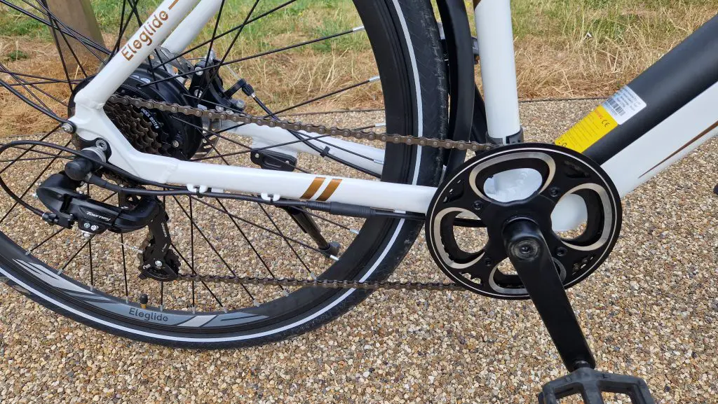 Eleglide Citycrosser review: cheapest e-bike with torque Sensor? 8 eleglide citycrosser shimano gearing