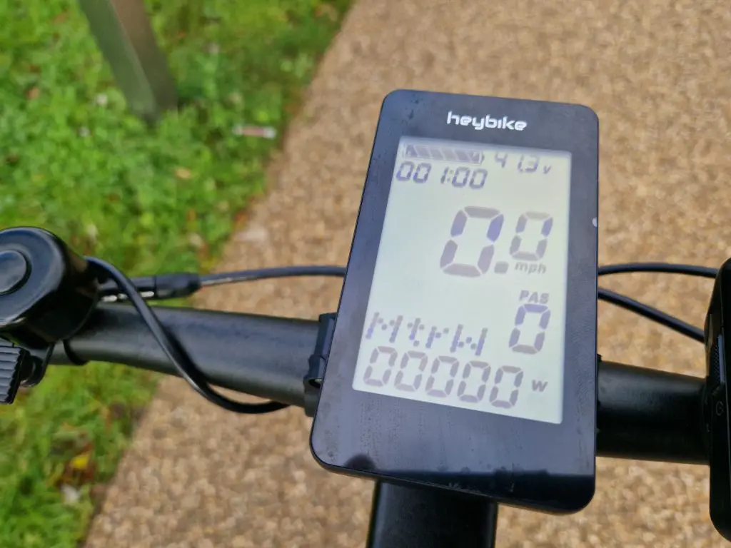 heybike ec1 e-bike display