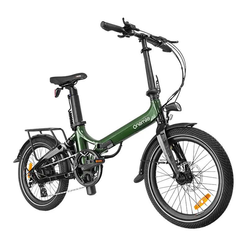 onemile nomad e-bike in green