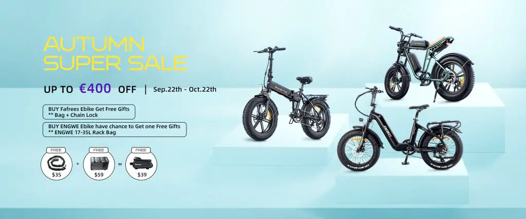 Autumn 2023 Engwe E-Bike Bargains 2 Gearberry autumn 2023 e-bike sale