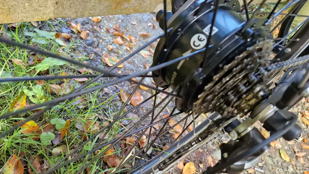 ombouw elektrische fiets met achternaafmotor