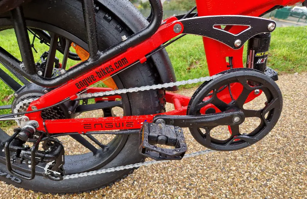 Engwe Engine X: Quirky but fun to ride 7 engwe engine x drivetrain